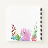 Waterverf Zee leven gepersonaliseerd Notitieboek (Achterkant)