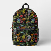 Waterverf Zee levenspatroon Bedrukte Rugzak (Voorkant)