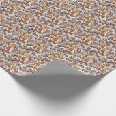 Waterverf Zee levenspatroon Cadeaupapier (Hoek)