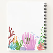 Waterverf Zee Life gepersonaliseerde schetsboek Notitieboek (Achterkant)