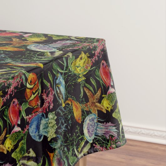 Waterverf Zee Life Patroon 1 Tafelkleed (Voorbeeld)