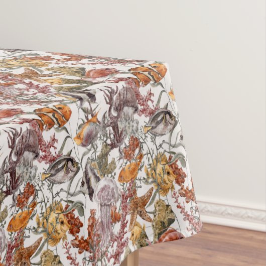 Waterverf Zee Life Patroon 2 Tafelkleed (Voorbeeld)