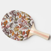 Waterverf Zee Life Patroon 2 Tafeltennisbatje (Zijkant)