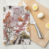 Waterverf Zee Life Patroon 2 Theedoek (Quarter Fold)