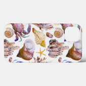 Waterverf Zee Life Patroon 4 Case-Mate iPhone Case (Achterkant (horizontaal))