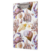 Waterverf Zee Life Patroon 4 Klembord (Links)