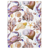 Waterverf Zee Life Patroon 4 Klembord (Achterkant)