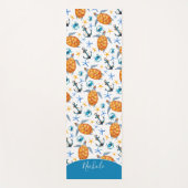 Waterverf Zee Life Turtles Krabben Ankers Yogamat (Voorkant)