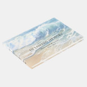 Waterverf Zee oceaangolven begrafenis Gastenboek (Hoek)