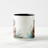 Waterverf Zee Otter Coffee Mok (Center)