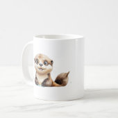 Waterverf Zee Otter Mok - Ocean Lover Gift (Voorkant links)