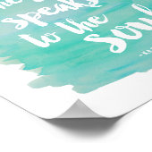 Waterverf Zee Quote | Art Print (Hoek)