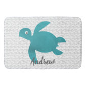 Waterverf Zee schildpad Badmat (Voorkant)