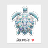 Waterverf Zee Schildpad Decals Sticker (Vel)