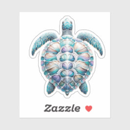 Waterverf Zee Schildpad Decals Sticker