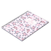 Waterverf Zee Schildpad Gepersonaliseerde Schattig Notitieboek (Linkerzijde)