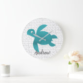 Waterverf Zee schildpad Grote Klok (Huis)