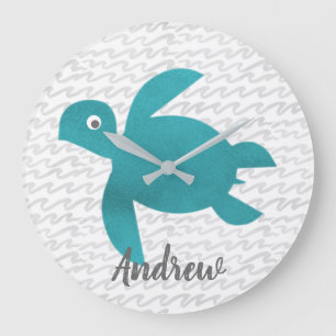 Waterverf Zee schildpad Grote Klok