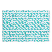 Waterverf Zee schildpad Kussensloop (Achterkant)