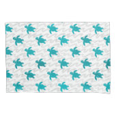 Waterverf Zee schildpad Kussensloop (Voorkant)