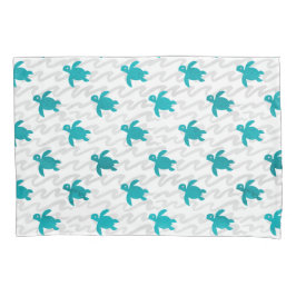 Waterverf Zee schildpad Kussensloop