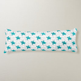 Waterverf Zee schildpad Lichaamskussen