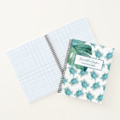 Waterverf Zee schildpad op maat Notitieboek (Binnen)