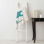 Waterverf Zee schildpad Sherpa Deken (In situ)