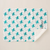 Waterverf Zee schildpad Sherpa Deken (Voorkant (horizontaal))