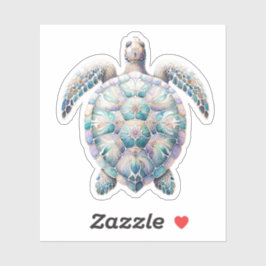 Waterverf Zee Schildpad Stickers