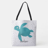 Waterverf Zee schildpad Tote Bag (Voorkant)