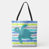 Waterverf Zee schildpad Tote Bag (Voorkant)