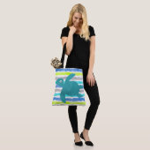 Waterverf Zee schildpad Tote Bag (Op model)