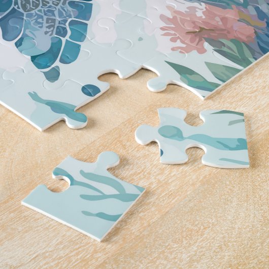 Waterverf Zee Schildpadden Legpuzzel (Zijkant)