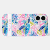 Waterverf Zee Schildpadden Monogram Case-Mate iPhone Case (Achterkant (horizontaal))