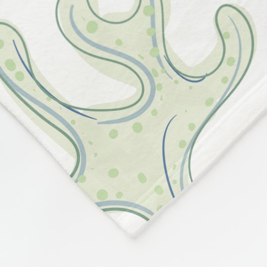 Waterverf Zee Schildpadden Oceaan Fleece Deken (Hoek)