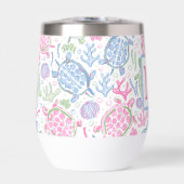 Waterverf Zee Schildpadden Ocean Beach Monogram (Voorkant)