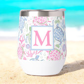 Waterverf Zee Schildpadden Ocean Beach Monogram