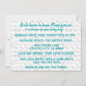 Waterverf Zee Schorrelschildpad Stripe Kaart (Achterkant)