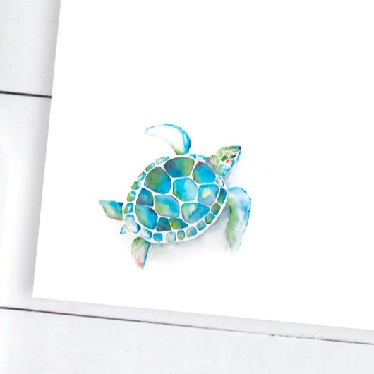 Waterverf Zee Schroef op maat Notitieblok