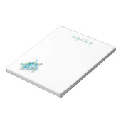 Waterverf Zee Schroef op maat Notitieblok (Linkerzijde)