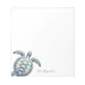 Waterverf Zee Schroef op maat Notitieblok (Voorkant)