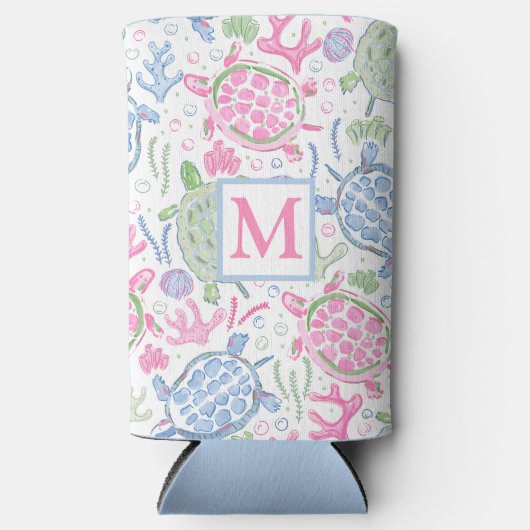 Waterverf Zee Seltzer Blikjeskoeler (Voorkant)