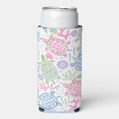 Waterverf Zee Seltzer Blikjeskoeler (Seltzer Voorkant)