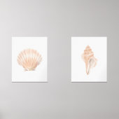 Waterverf Zee Shell Beach Decor Muurkunst Sets (Voorkant)