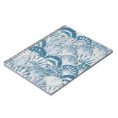 Waterverf zee shell japanese golven naadloos notitieboek (Linkerzijde)