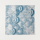 Waterverf zee shell japanese golven naadloos wandkleed (Voorkant (horizontaal))