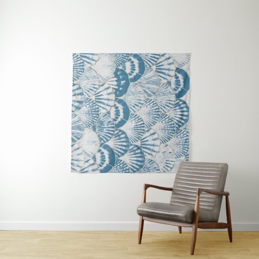 Waterverf zee shell japanese golven naadloos wandkleed (In Situ (horizontaal))