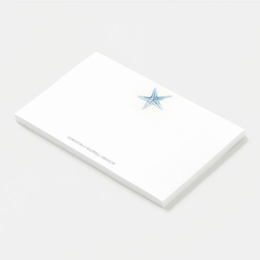 Waterverf Zee Star Post-it® Notes (Schuin)