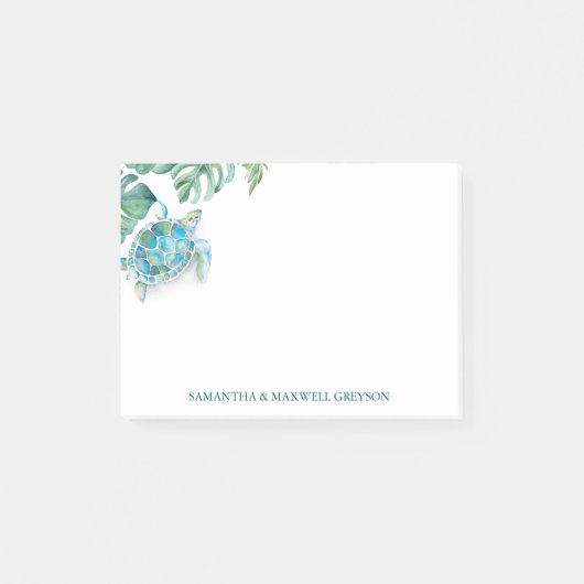 Waterverf Zee Tropisch Post-it® Notes (Voorkant)